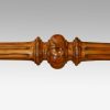 Victorian burr walnut side table pole stretcher