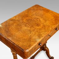 Victorian burr walnut side table top