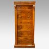 Victorian figured walnut Wellington chest