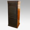 Victorian figured walnut Wellington chest rear