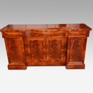 Victorian mahogany 4 door sideboard with flame panels