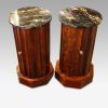 Victorian circular bedside cabinets