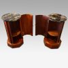 Victorian matched pair of circular bedside cabinets interiors