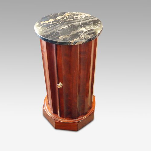 Victorian matched pair of circular bedside cabinets separate