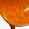 Victorian oak extending dining table corner