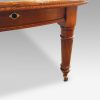 Victorian oak extending dining table corner leg