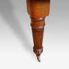 Victorian oak extending dining table leg detail