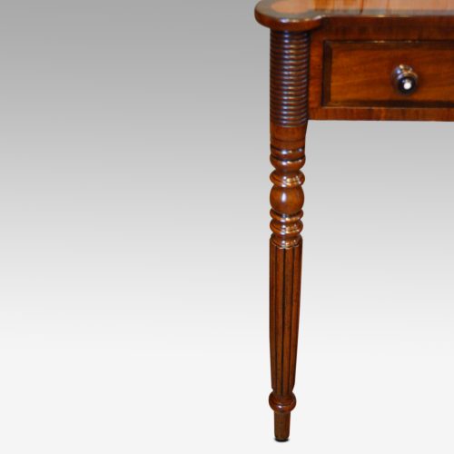 William IV mahogany side table front leg