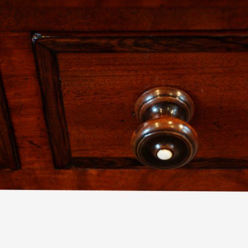 William IV mahogany side table handle