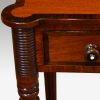 William IV mahogany side table turret detail