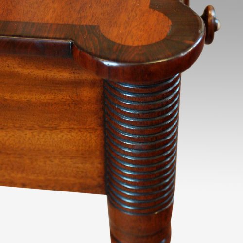 William IV mahogany side table side