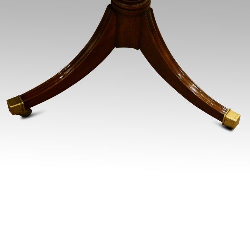 12 plus seat Regency style mahogany 3 pillar dining table base