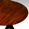 12 plus seat Regency style mahogany 3 pillar dining table end