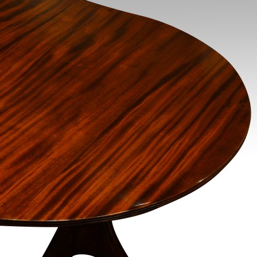 12 plus seat Regency style mahogany 3 pillar dining table end