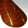12 plus seat Regency style mahogany 3 pillar dining table top feature