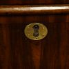 18thc. walnut on oak chest of drawers keyhole
