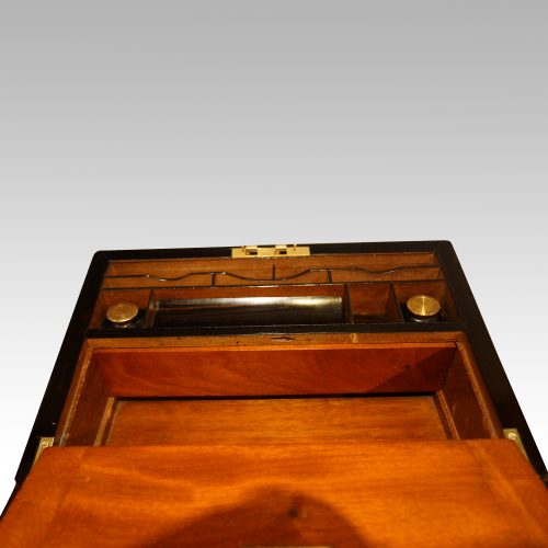 Antique coromandel writing slope section