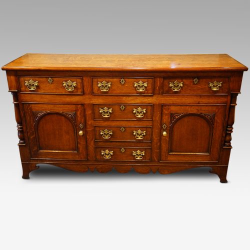 Antique oak Anglesey dresser base