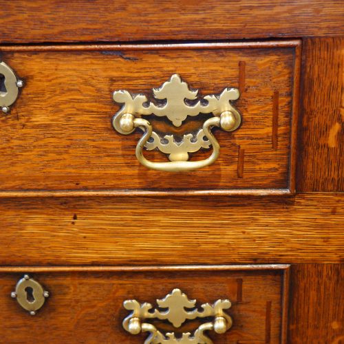 Antique oak Anglesey dresser base brass handle