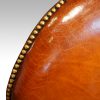 Edwardian walnut love seat back studs
