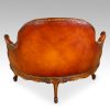 Edwardian walnut love seat rear