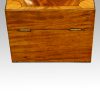 George III mahoangy inlaid casket rear