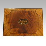 George III mahoangy inlaid casket top