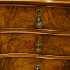Maple & co walnut serpentine chest of drawers handle