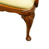 Set of 8 walnut Queen Anne style dining chairs seat