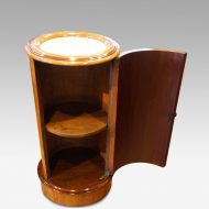 Victorian circular satin birch cupboard interior