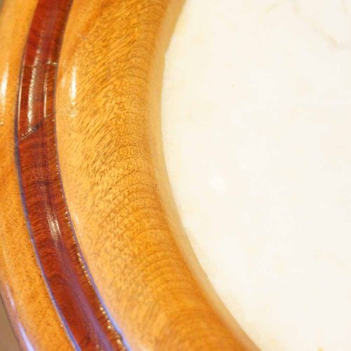 Victorian circular satin birch cupboard top rim
