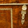 Victorian inlaid walnut credenza door corner