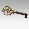 Victorian inlaid walnut credenza key