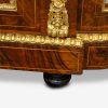Victorian inlaid walnut credenza on feet detail