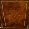 Victorian inlaid walnut credenza on feet door
