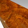 Victorian inlaid walnut credenza on feet top burr