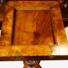 Victorian inlaid walnut oval centre table block