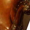 Victorian leather chesterfield arm