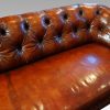 Victorian leather chesterfield button back