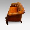 Victorian leather chesterfield side