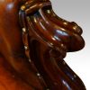Victorian mahogany and leather reading chair hand grip