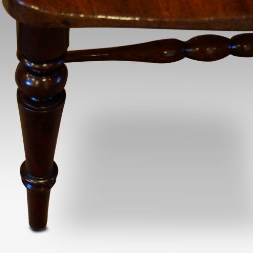 Victorian mahogany desk chair leg