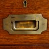 Victorian teak secretaire military chest flush handle