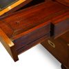 Victorian teak secretaire military chest mechanism