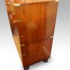 Victorian teak secretaire military chest side
