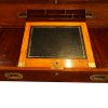 Victorian teak secretaire military chest stationary box