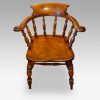 Victorian yew wood captains chair