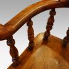 Victorian yew wood captains chair spindle