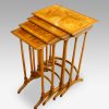 Walnut cross banded nest of 4 tables
