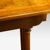 Walnut cross banded nest of 4 tables ledge